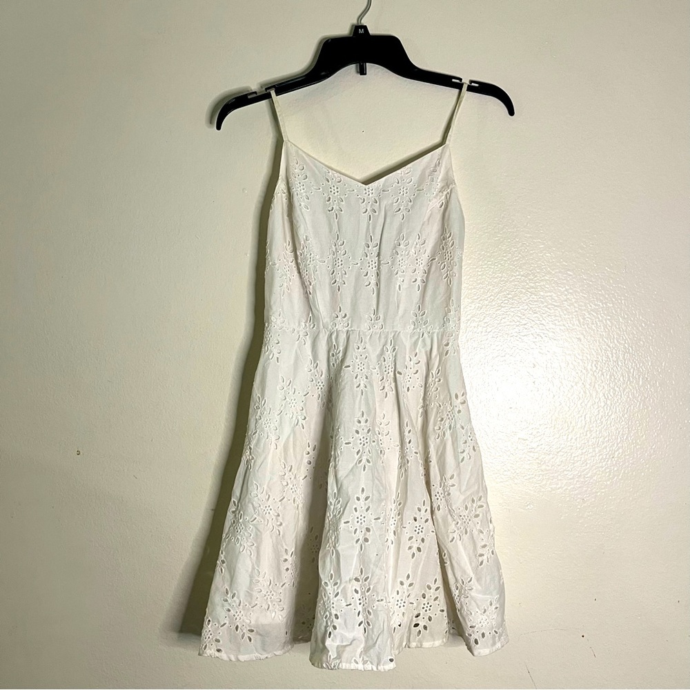 Lace Strap Mini Dress White || Old Navy || XS